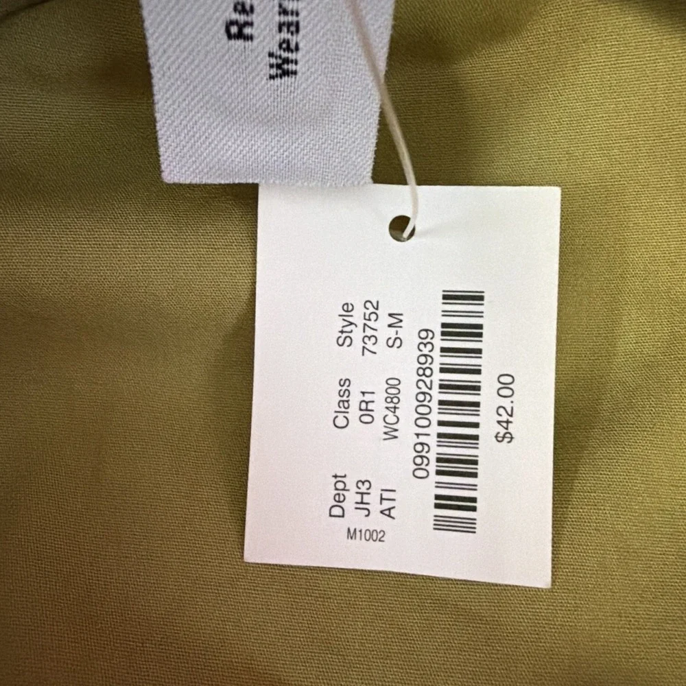 NWT J.Crew Wide Brim Bucket Hat W/Band & Buckle 73752 Sz S-M Pink Summer Beach